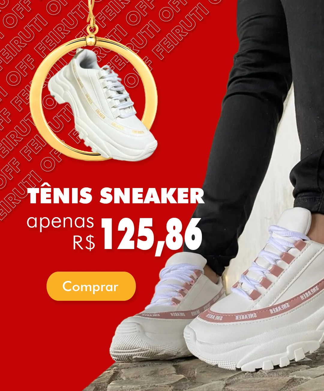 Banner Promoção Tênis Sneaker