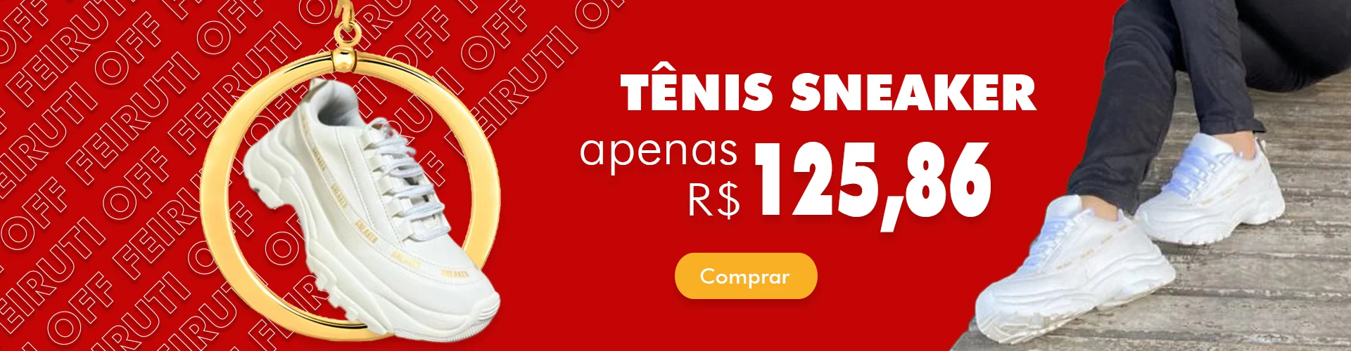 Banner Promoção Tênis Sneaker